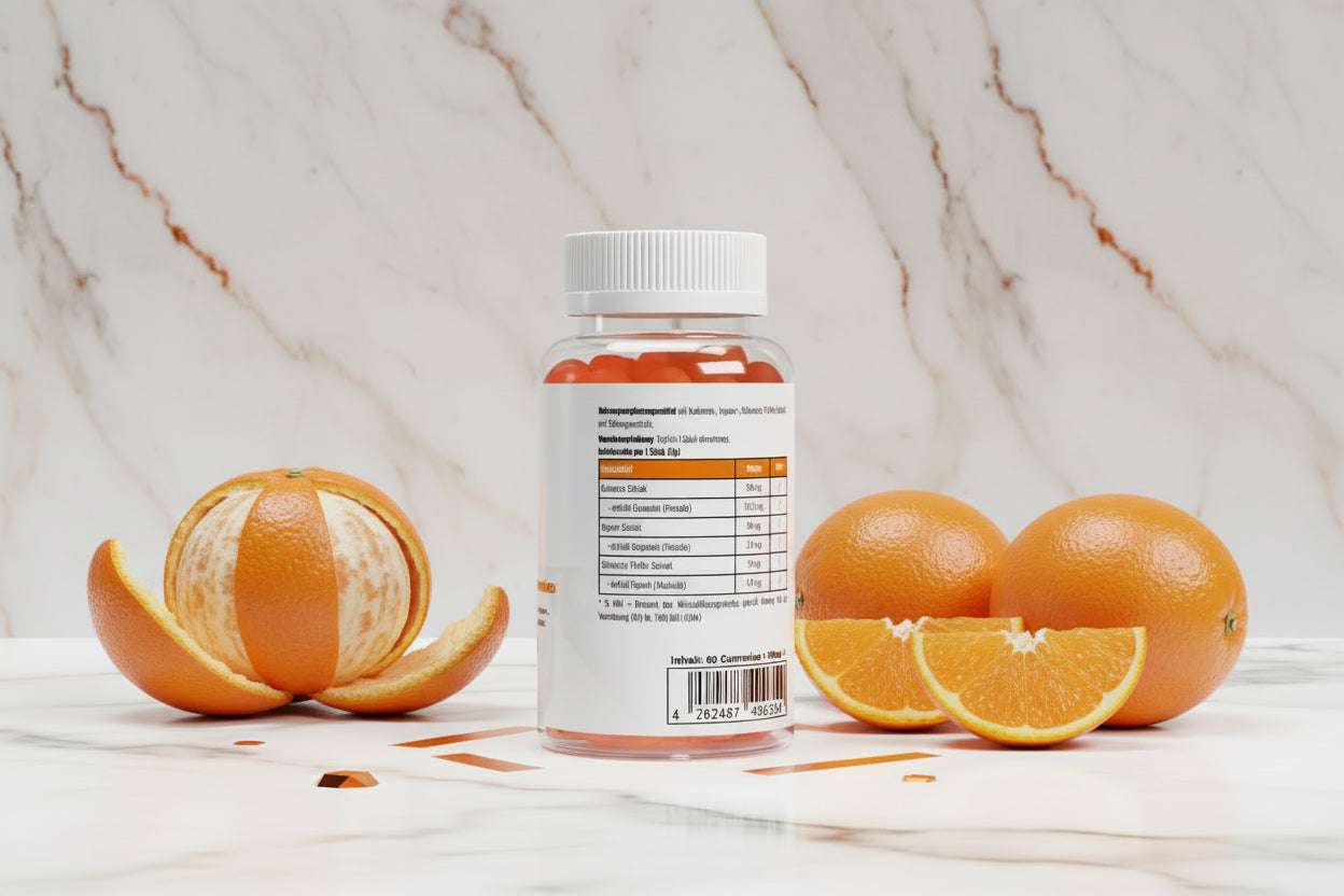 Entdecken Sie Kurkuma-Ingwer-Pfeffer-Gummibärchen, 60 Stück