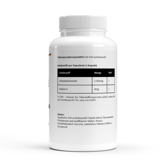 Schwarzkümmelöl 240 vegane Softgels – Immunsystem
